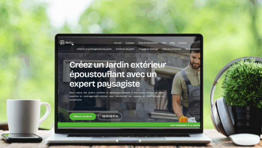 site internet paysagiste à Valenciennes