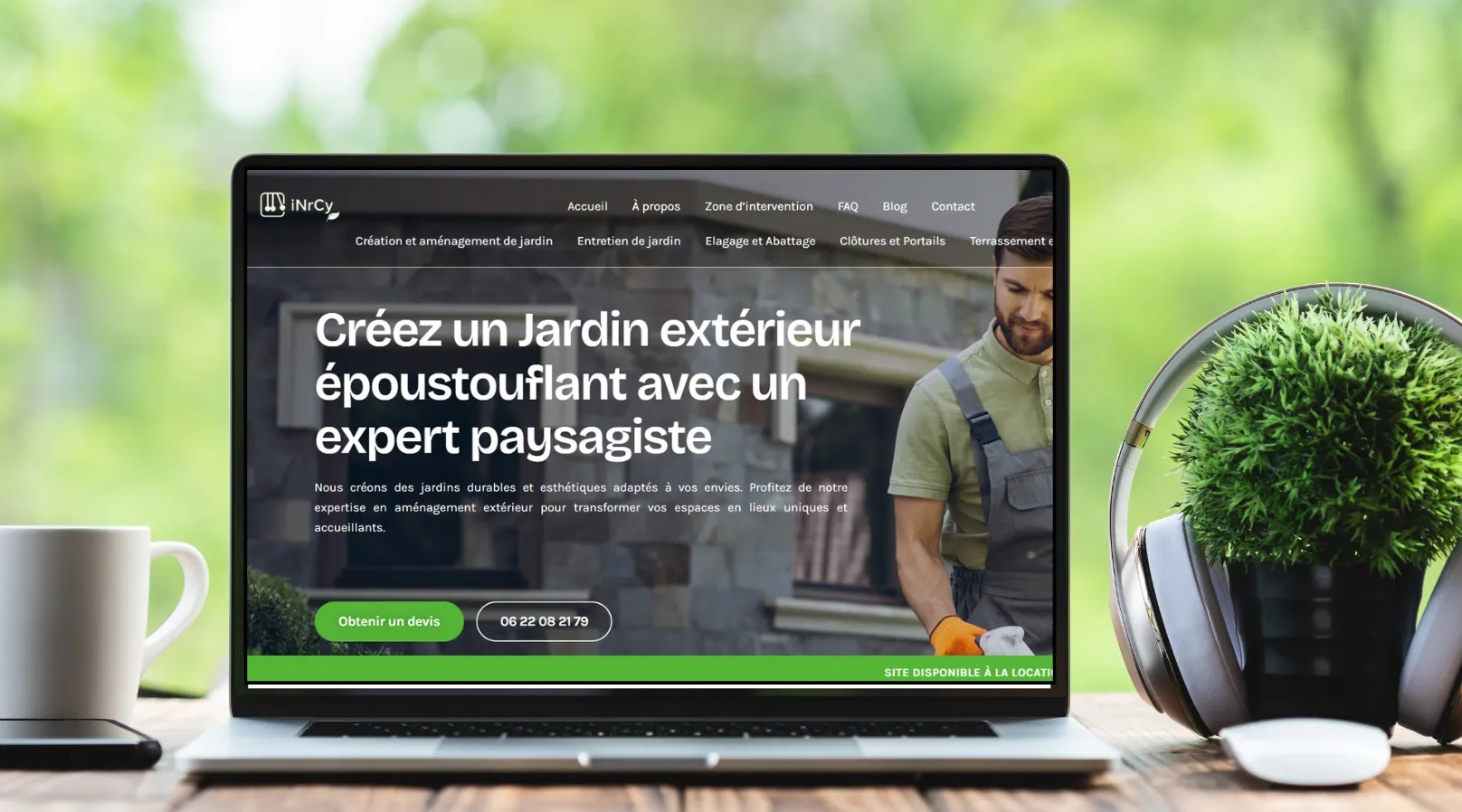 Capture du site Paysagiste Douai